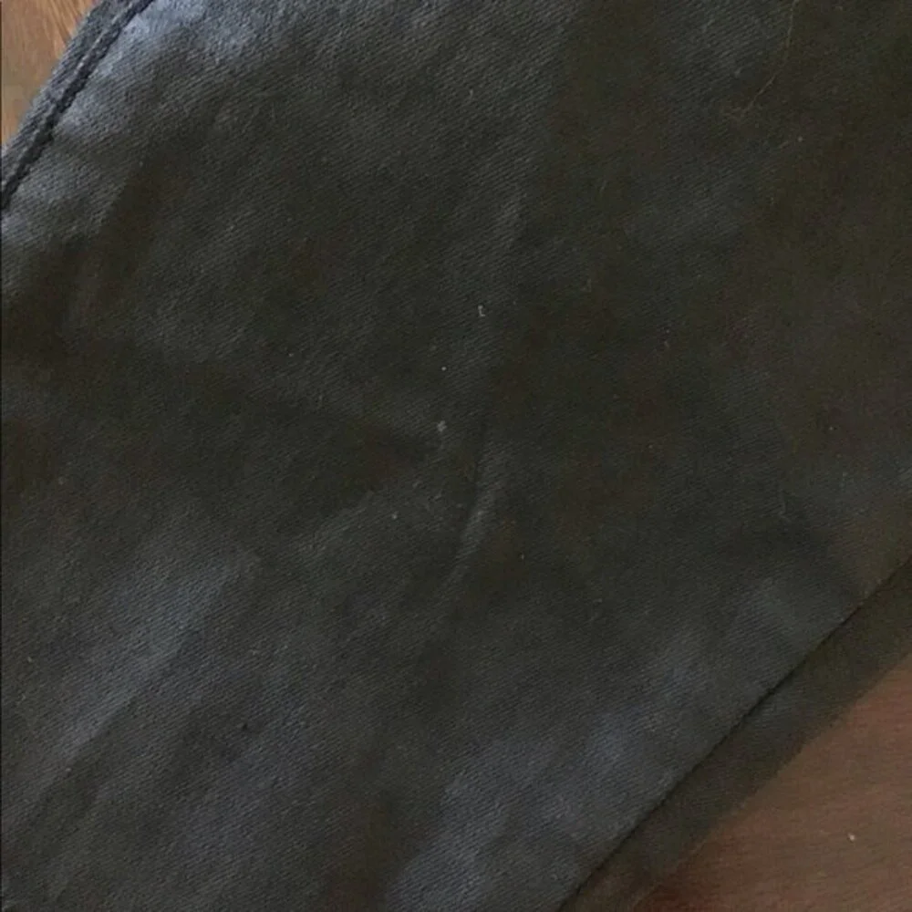 Zara Black Coated Baggy Paperbag Waist Pants 2